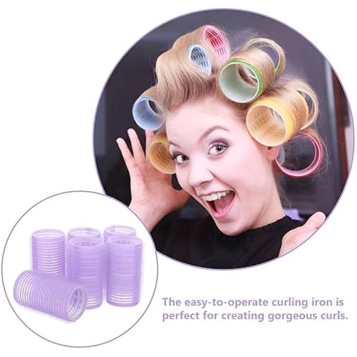 Self Adhesive Rollers - Experience Effortless Curls with These Medium Size Rollers, Self-Holding Design Makes Styling a Breeze, Suitable for All Hair Types (4 Pieces) - Image 2